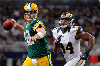 Aaron Rodgers - Green Bay Packers v St Louis Rams